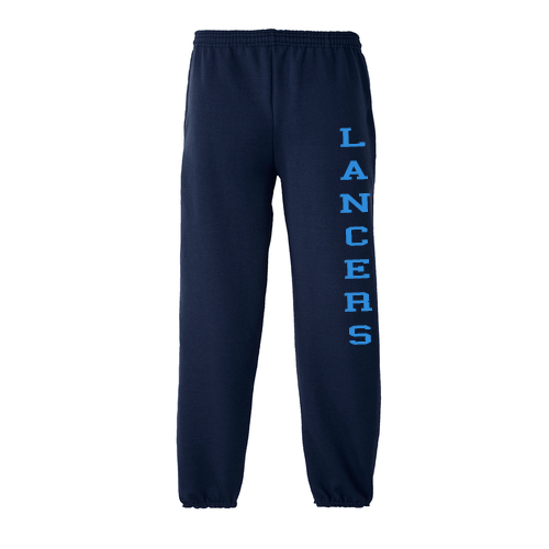 SME LANCERS “Cuffed” Leg Sweatpants w/Pockets – Unisex Adult-Navy – All ...